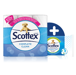 Toiletpapier voor een grondige reiniging, Scottex®